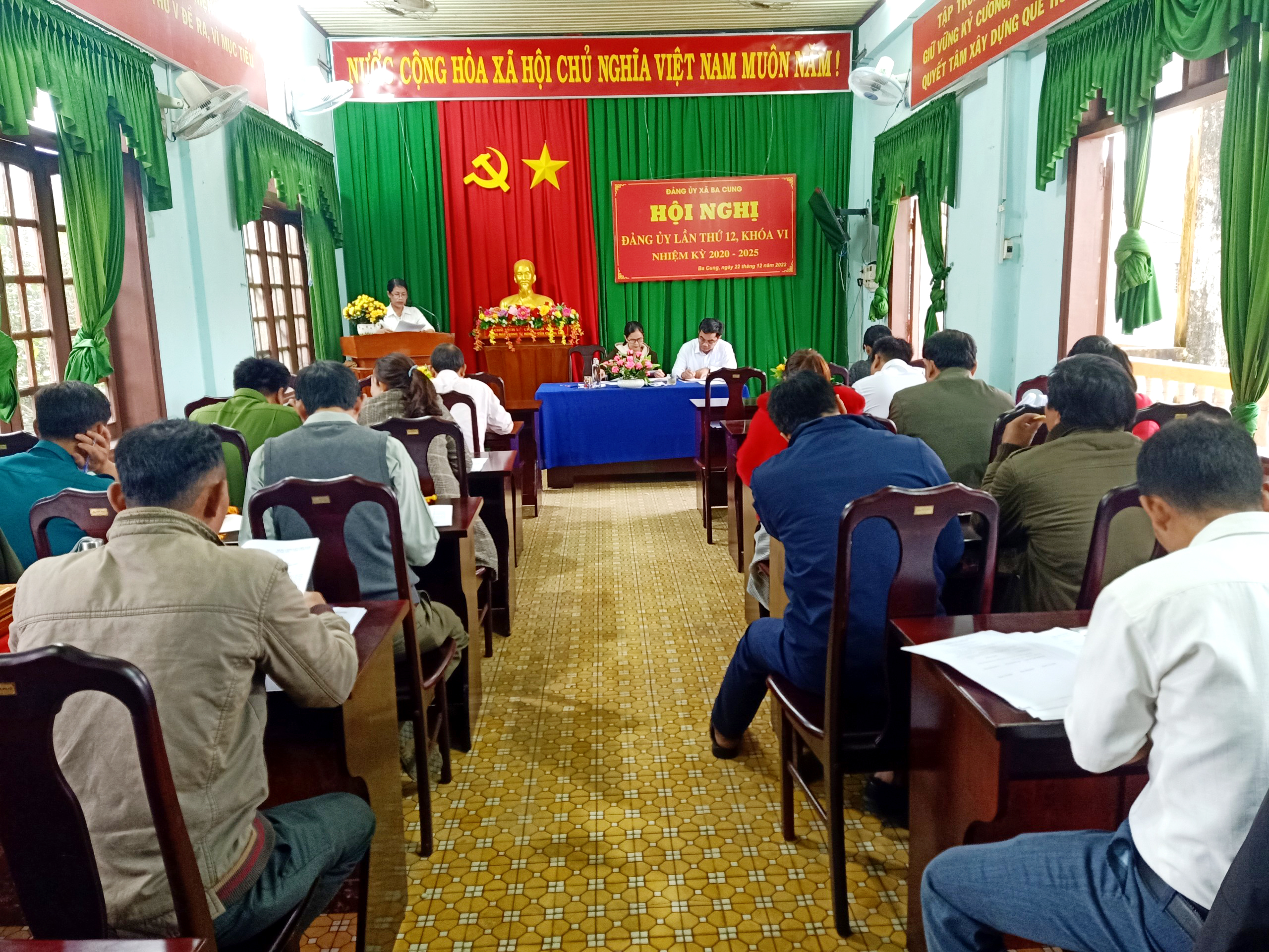 Đảng ủy xã Ba Cung tổ chức Hội nghị tổng kết công tác xây dựng Đảng năm 2022